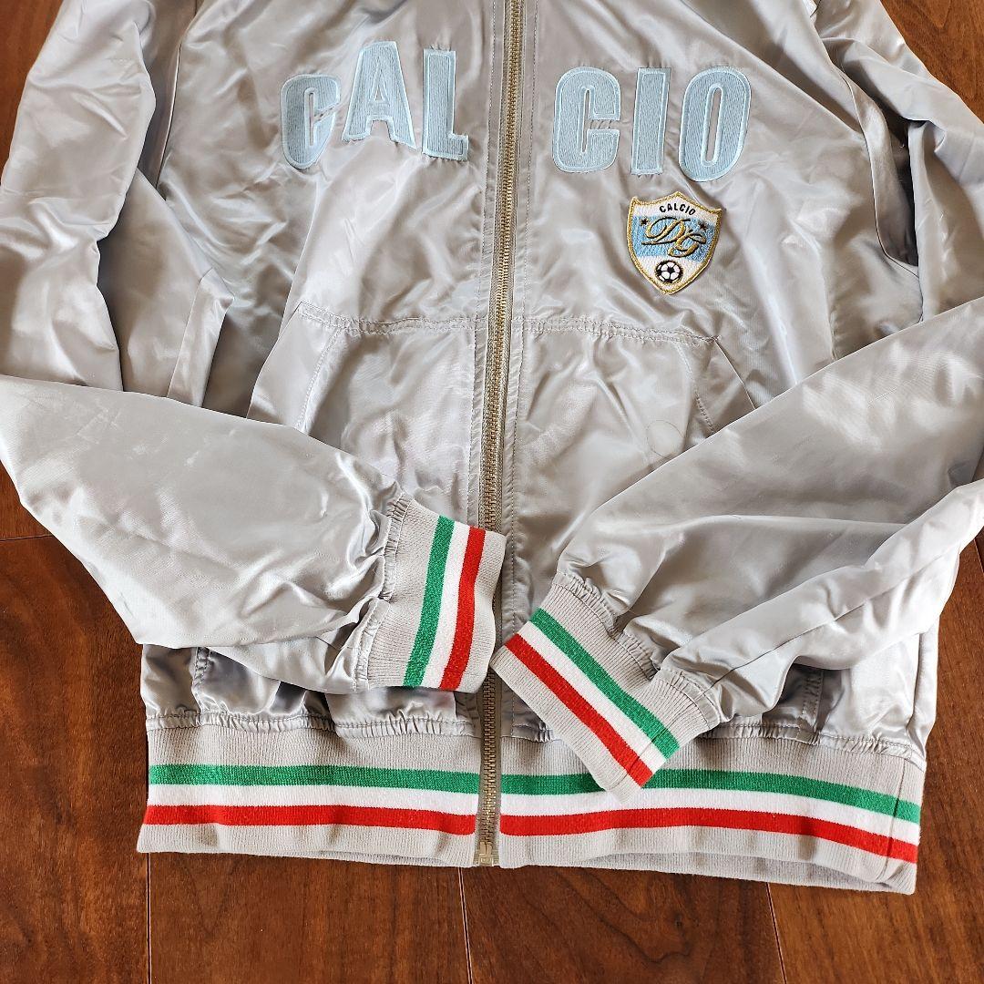 DOLCE&GABBANA フード付きシルバージャケット