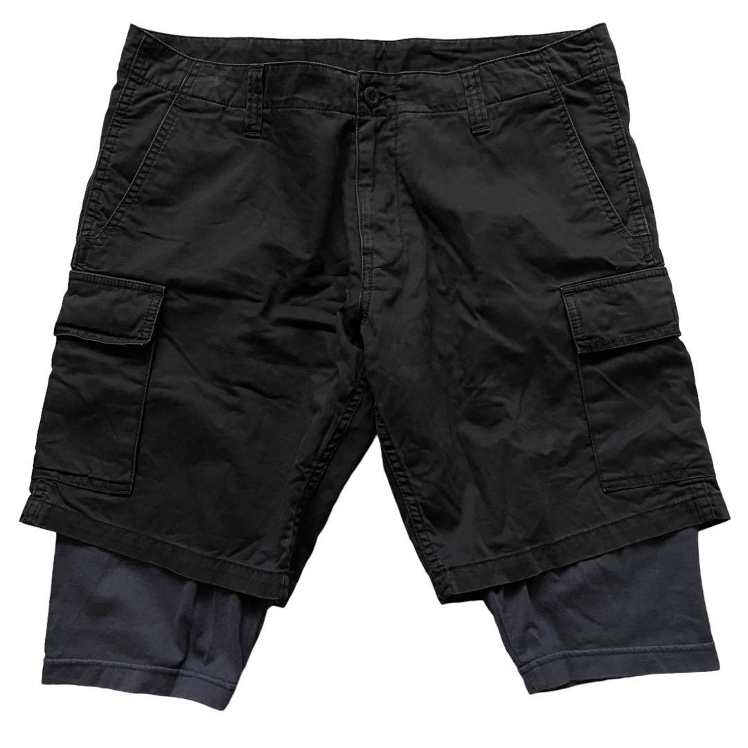 【希少デザイン！】SWAGGER スワッガー ハーフパンツ レイヤード スパッツ