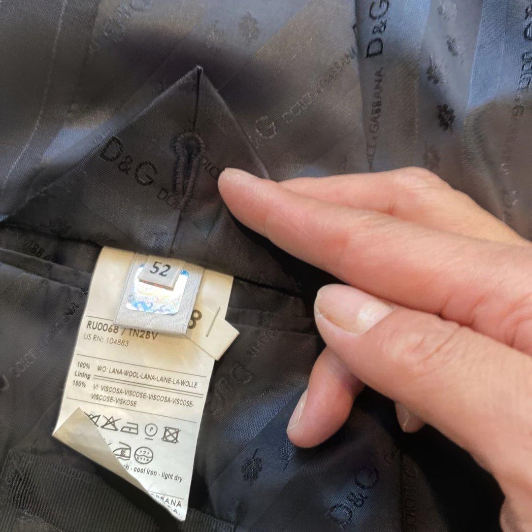 D&G ストライプスーツ ネイビー