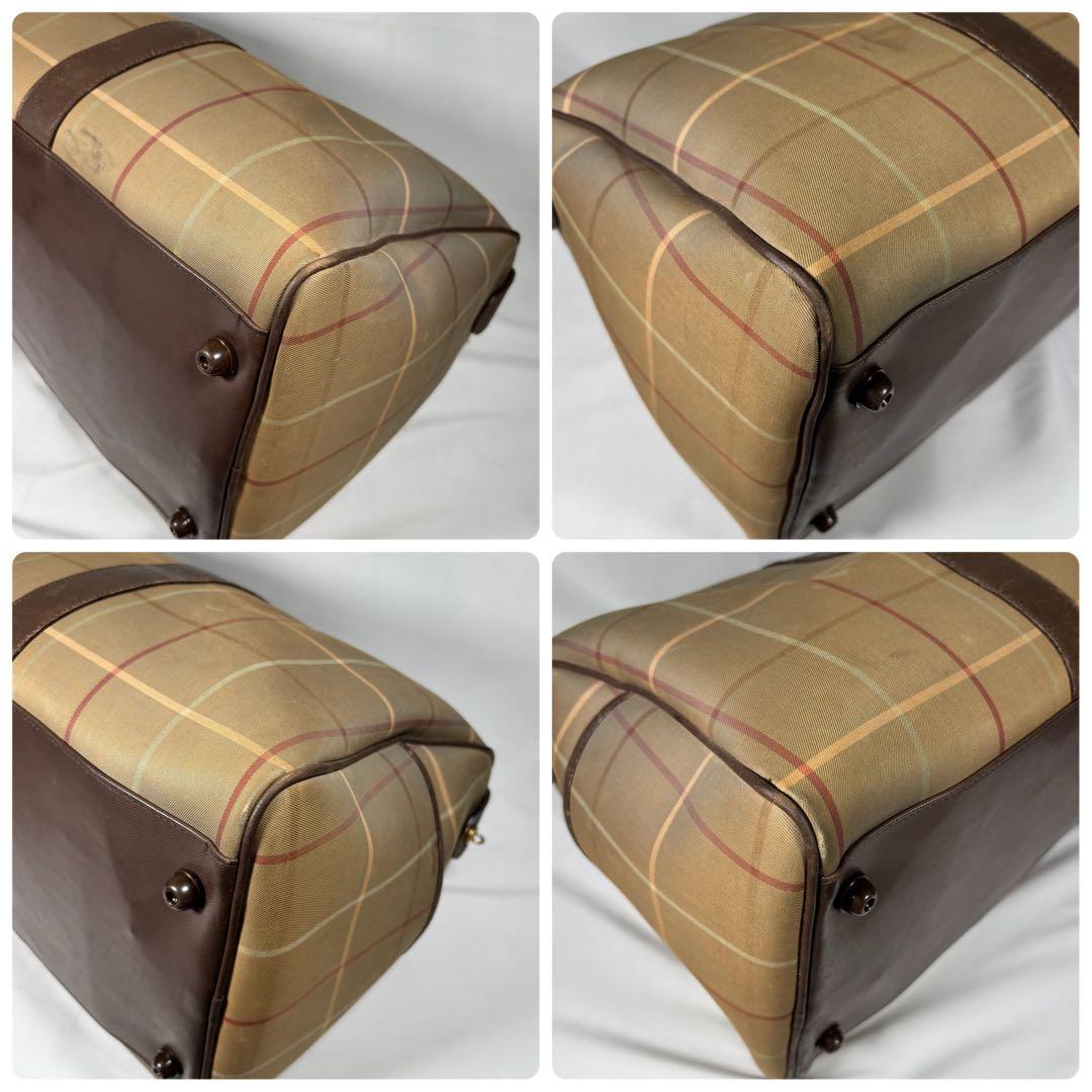 バーバリー Burberry ボストンバッグ ヴィンテージ ノバチェック 玉虫色