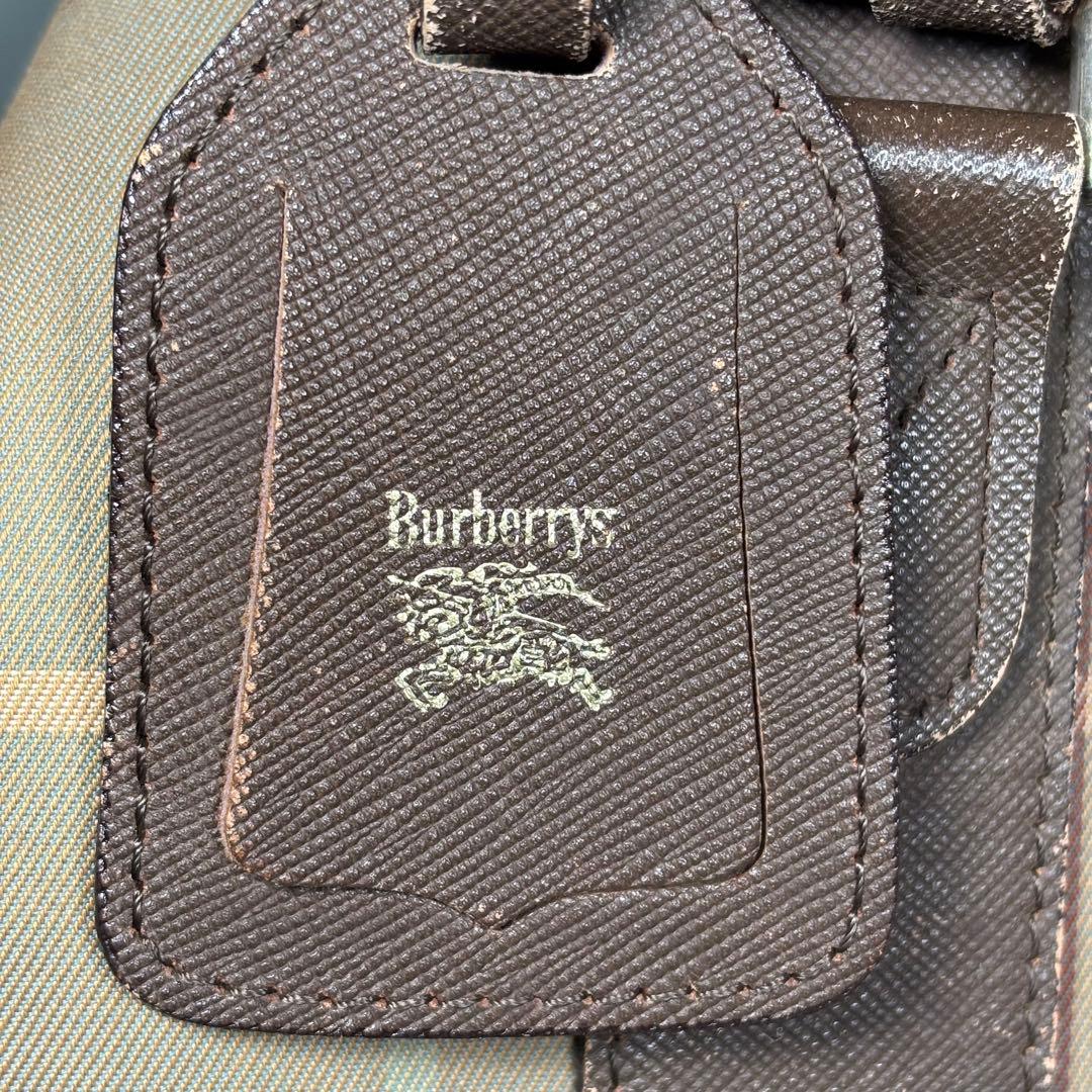 バーバリー Burberry ボストンバッグ ヴィンテージ ノバチェック 玉虫色