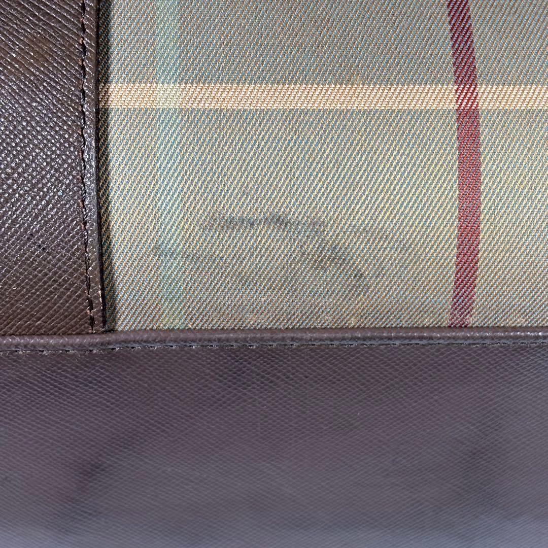 バーバリー Burberry ボストンバッグ ヴィンテージ ノバチェック 玉虫色