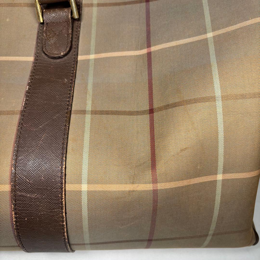 バーバリー Burberry ボストンバッグ ヴィンテージ ノバチェック 玉虫色