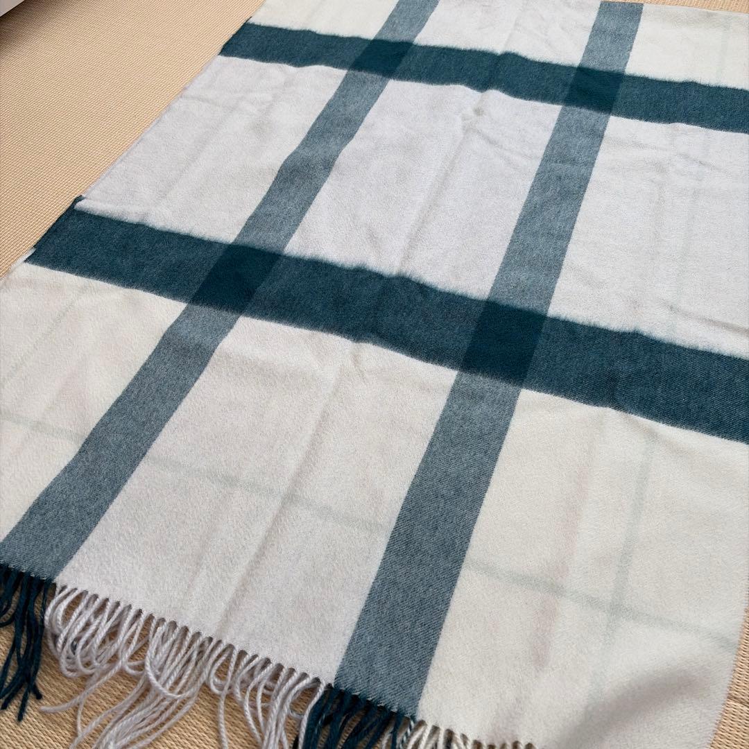 t*d様 elegancece カシミヤ100% チェック柄　大判ストール
