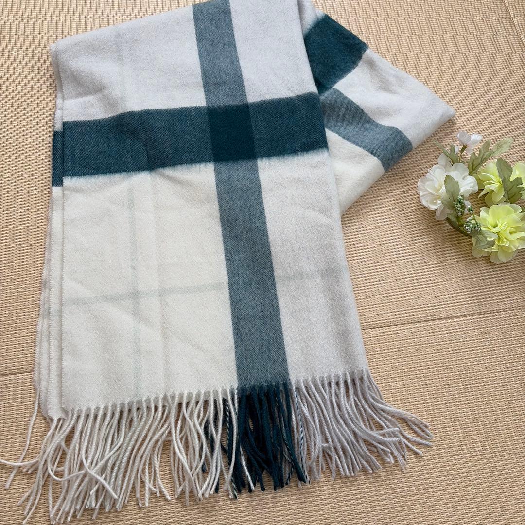 t*d様 elegancece カシミヤ100% チェック柄　大判ストール