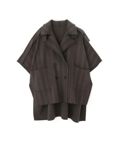 新品同様　ADORE ポンチョ　ケープ　コート　リバーシブル　ダブルフェイス