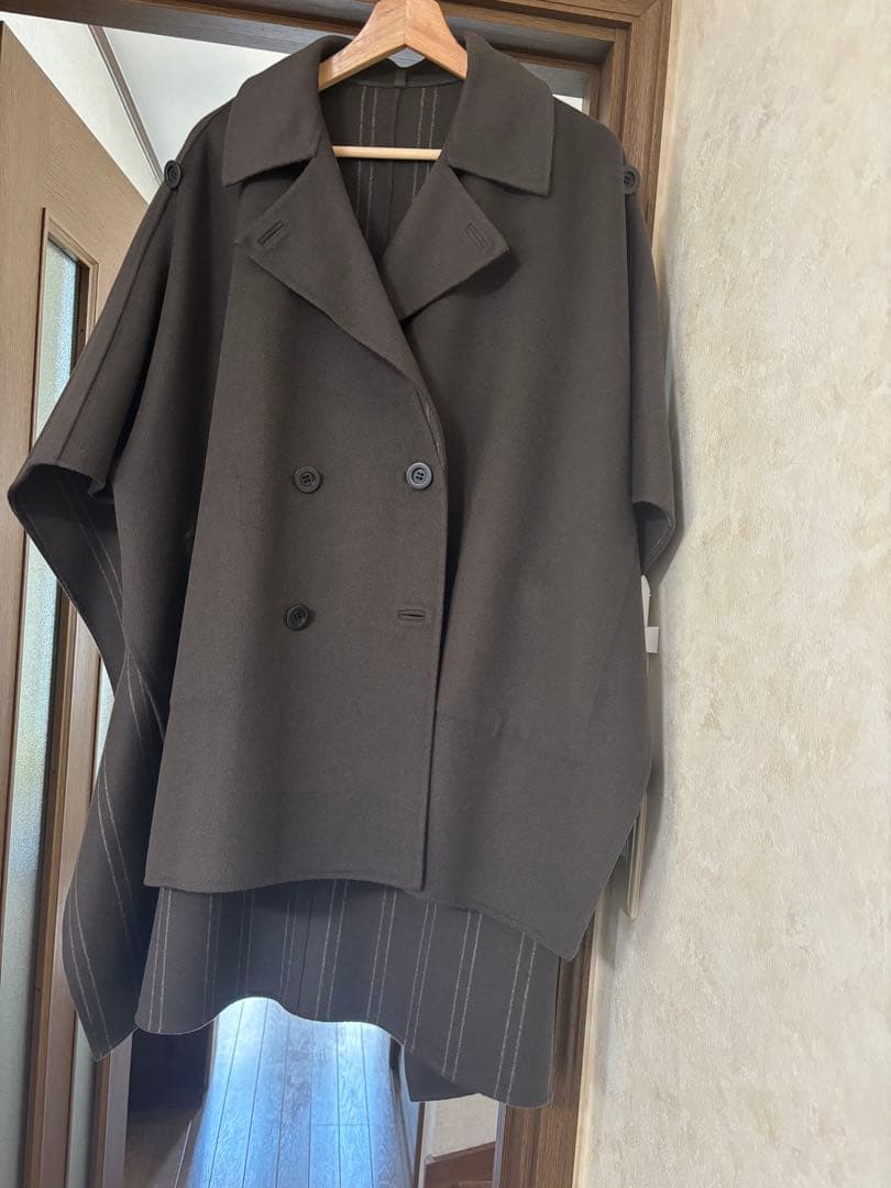 新品同様　ADORE ポンチョ　ケープ　コート　リバーシブル　ダブルフェイス