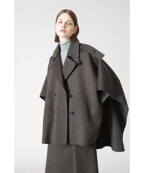 新品同様　ADORE ポンチョ　ケープ　コート　リバーシブル　ダブルフェイス