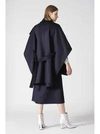 新品同様　ADORE ポンチョ　ケープ　コート　リバーシブル　ダブルフェイス