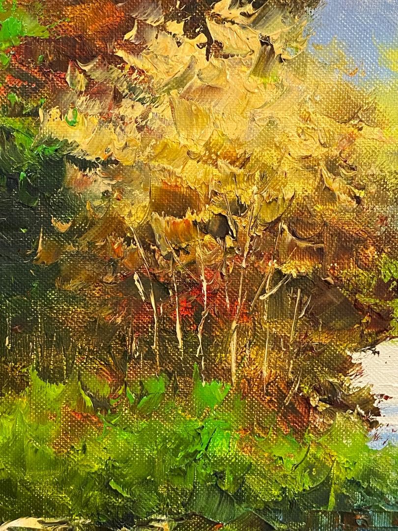 *そら*「真作」小林幸三「北岳」風景画　油彩画　額装　サイン有り　F10号