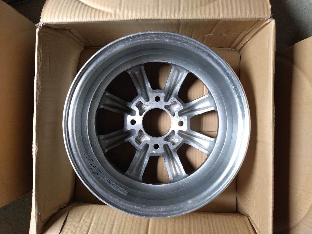 美品　13インチ アルミホイール　ワタナベ　4.5j　＋35　114.3　ガンメ