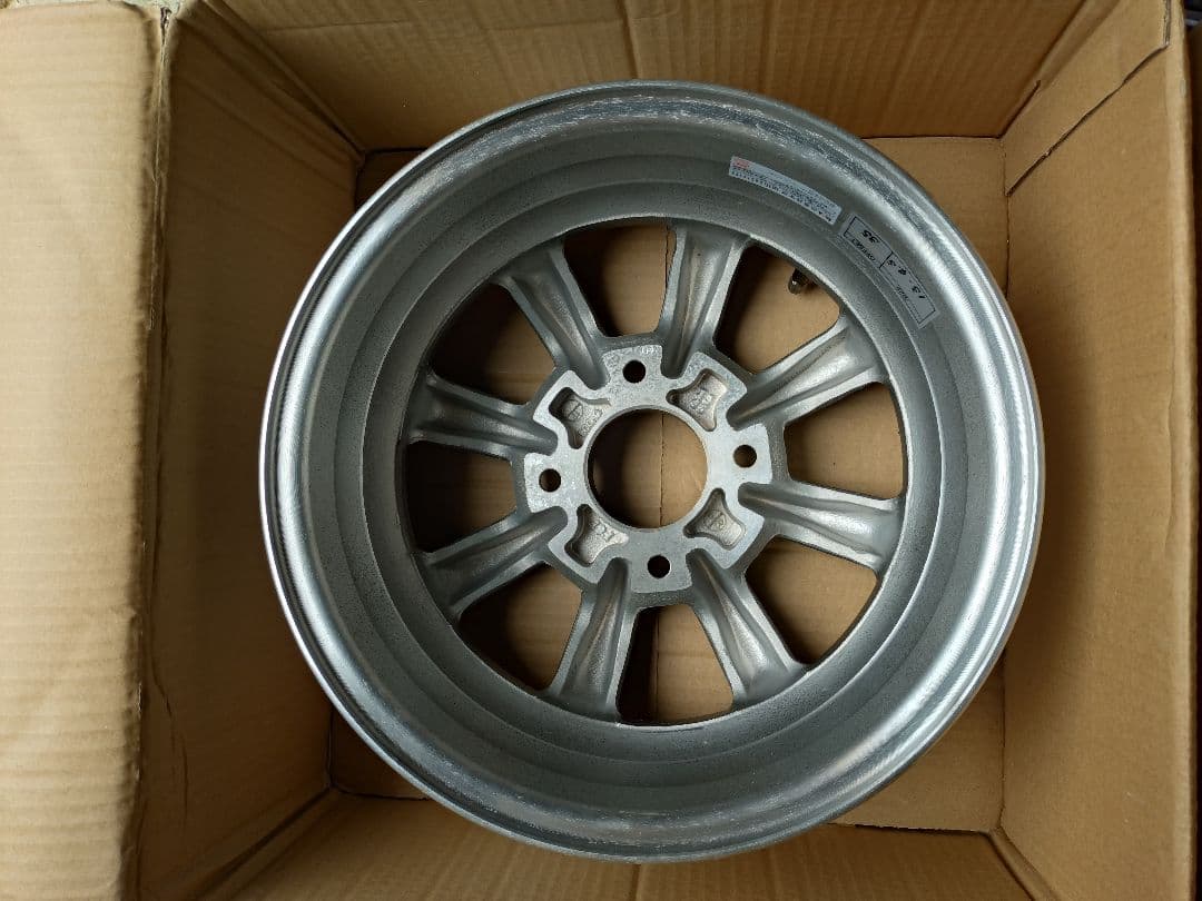 美品　13インチ アルミホイール　ワタナベ　4.5j　＋35　114.3　ガンメ