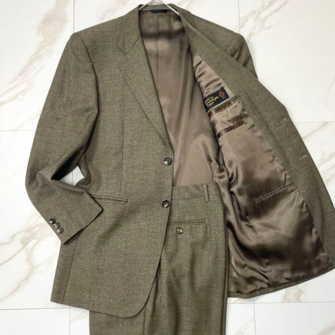 ポールスミス★コレクション ゼニア スーツ セットアップ ウール カーキ 総裏地