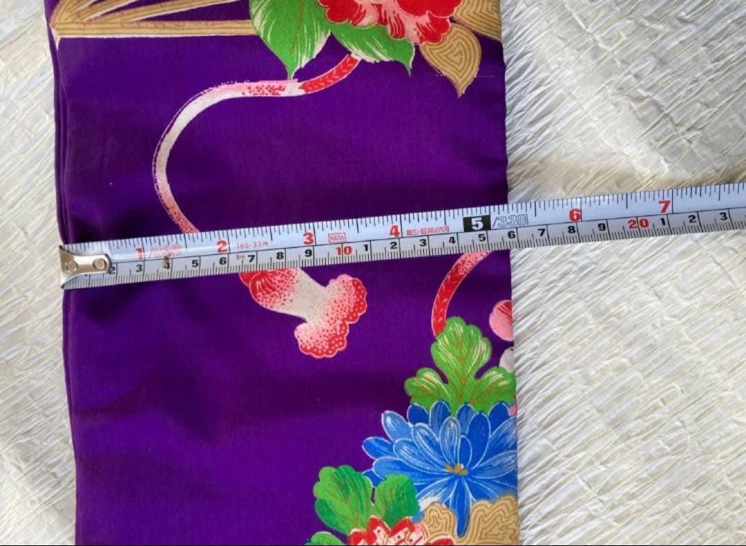 専用出品　希少鳥柄　アンティーク着物帯　7歳七五三　大正ロマン　錦紗　紅絹振袖