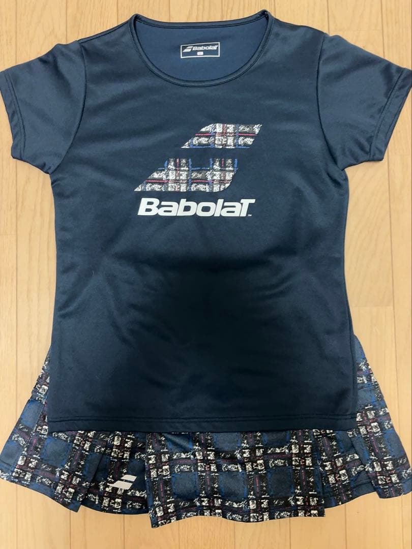 バボラ テニスウェア 2枚➕スコート1枚 セットアップ ネイビー　Lサイズ