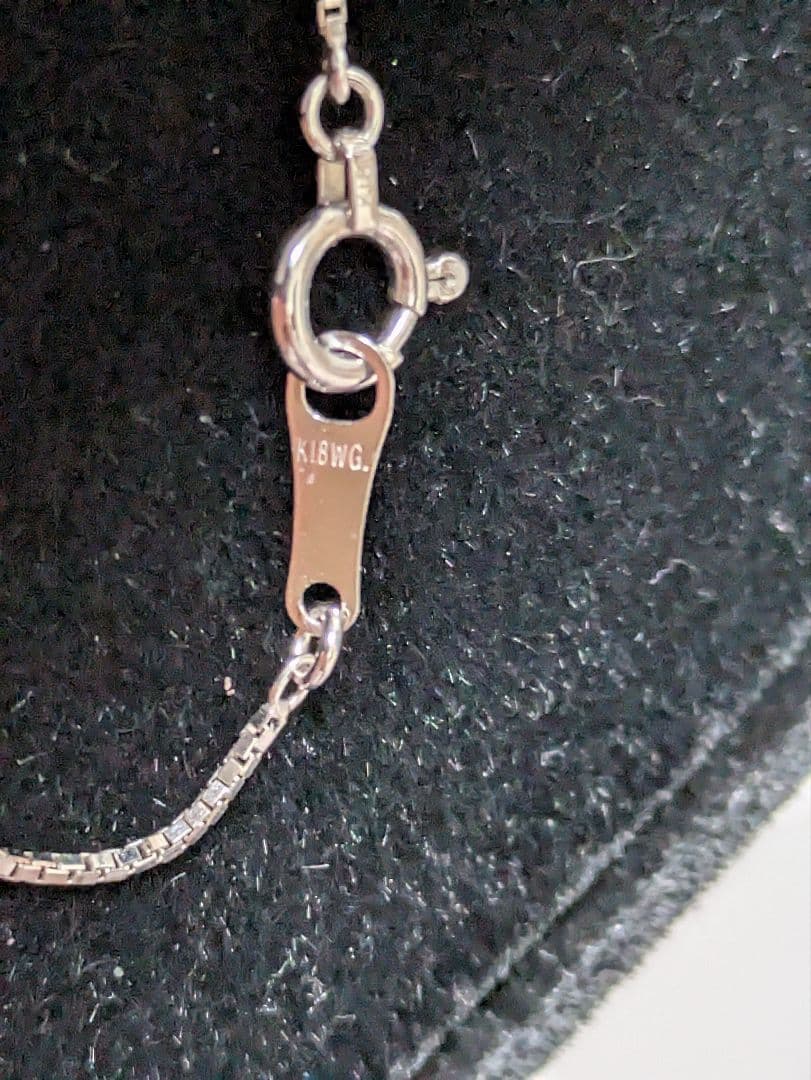 K18WG ネックレス 40cm ベネチアンチェーン