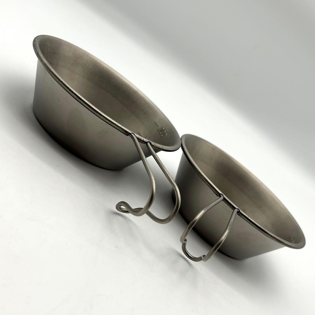 未使用 90s チタンカップ 2個 絶盤 シェラカップ 株式会社 モチヅキ