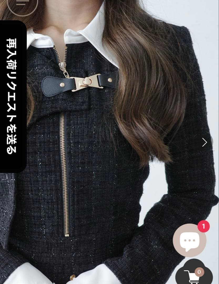 RANDY ツイードワンピース