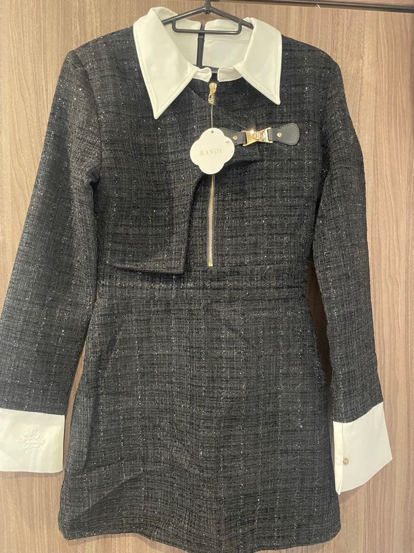 RANDY ツイードワンピース