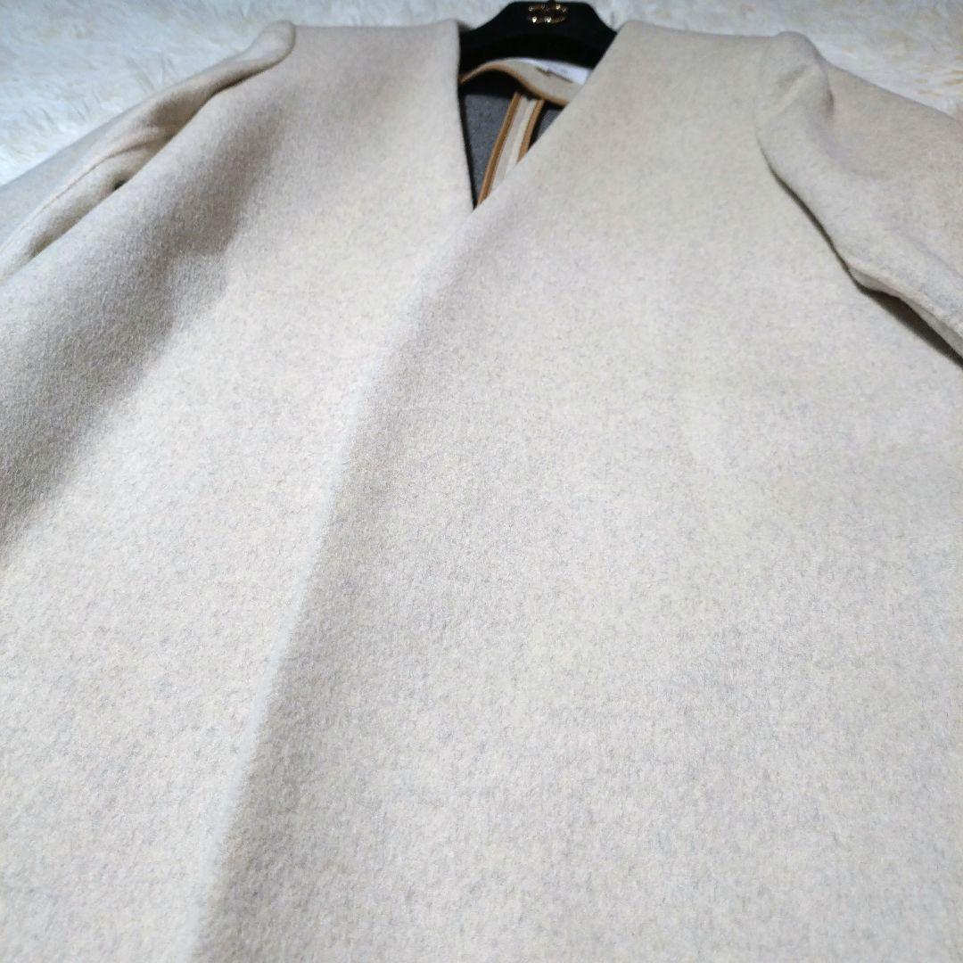 美品✨️　エンフォルド ウールリバー ノーカラーコート