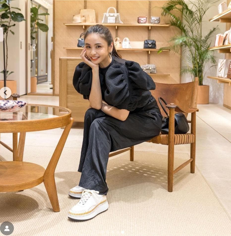 現行品Chloé クロエNAMAスニーカー 36 厚底 タキマキ着　ホワイト