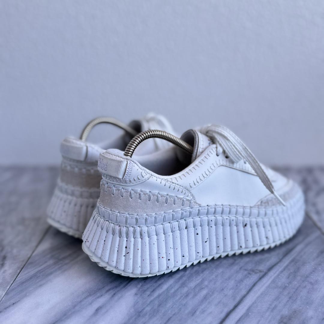 現行品Chloé クロエNAMAスニーカー 36 厚底 タキマキ着　ホワイト