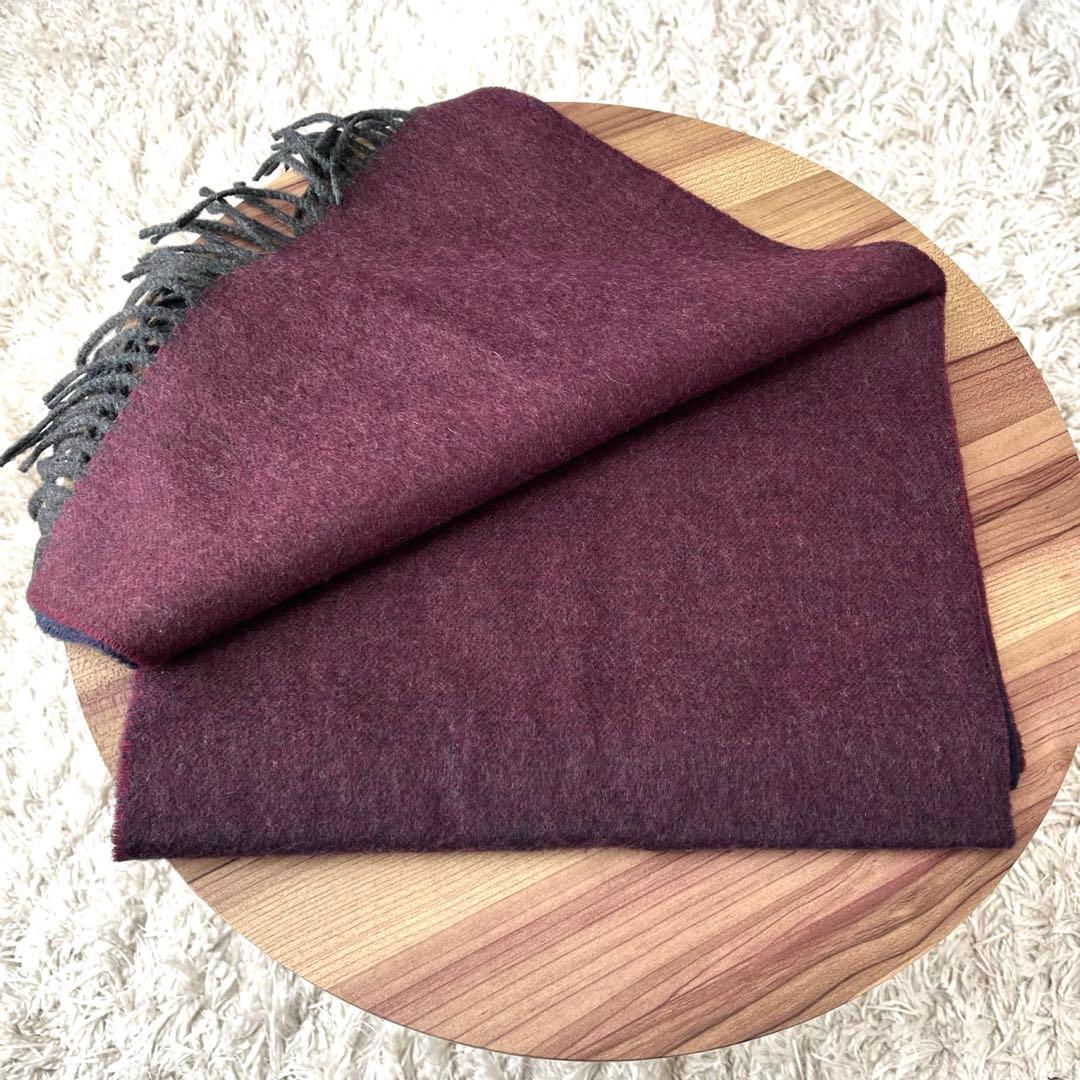 ✨希少✨美品✨Johnstons ジョンストンズ マフラー カシミヤ バイカラー