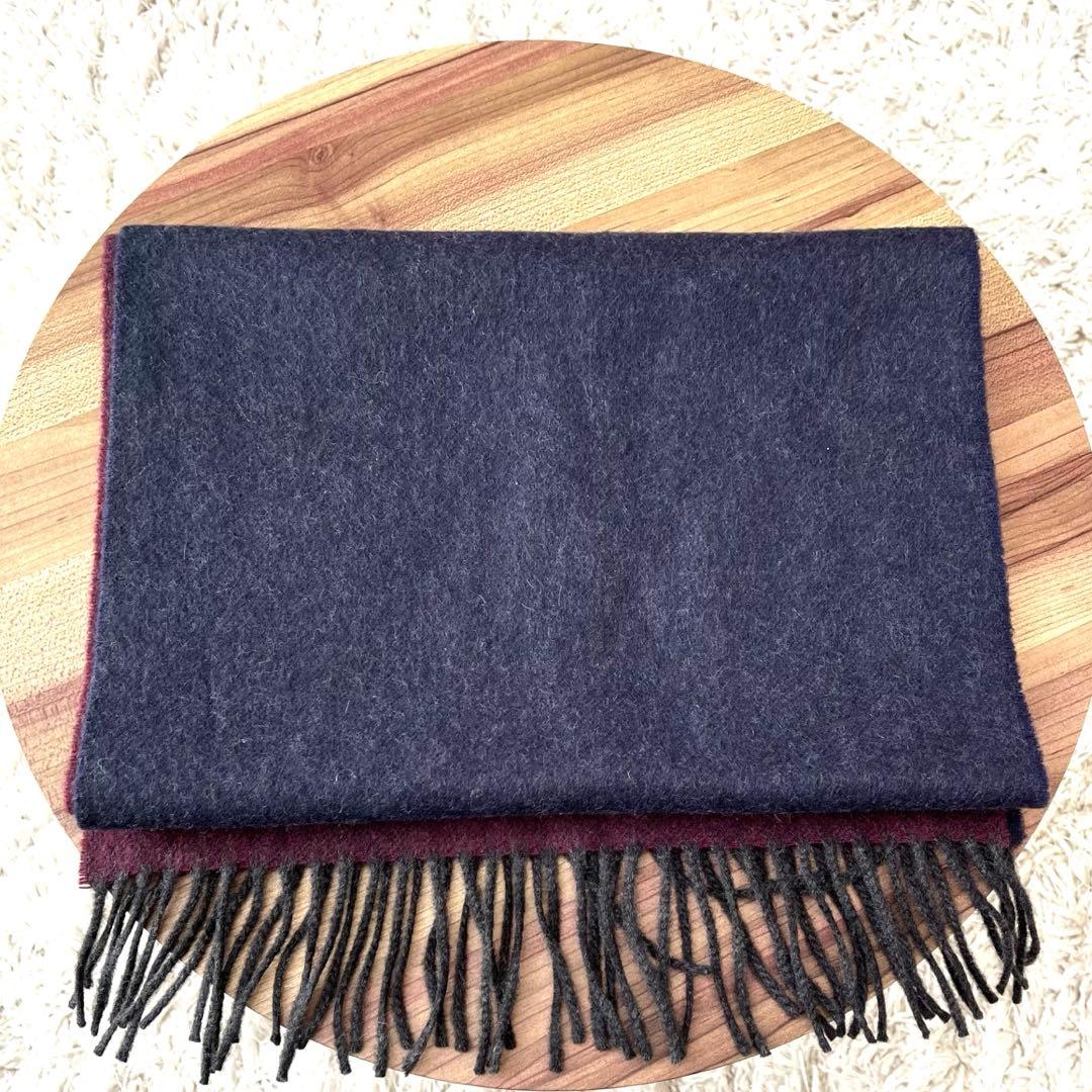 ✨希少✨美品✨Johnstons ジョンストンズ マフラー カシミヤ バイカラー