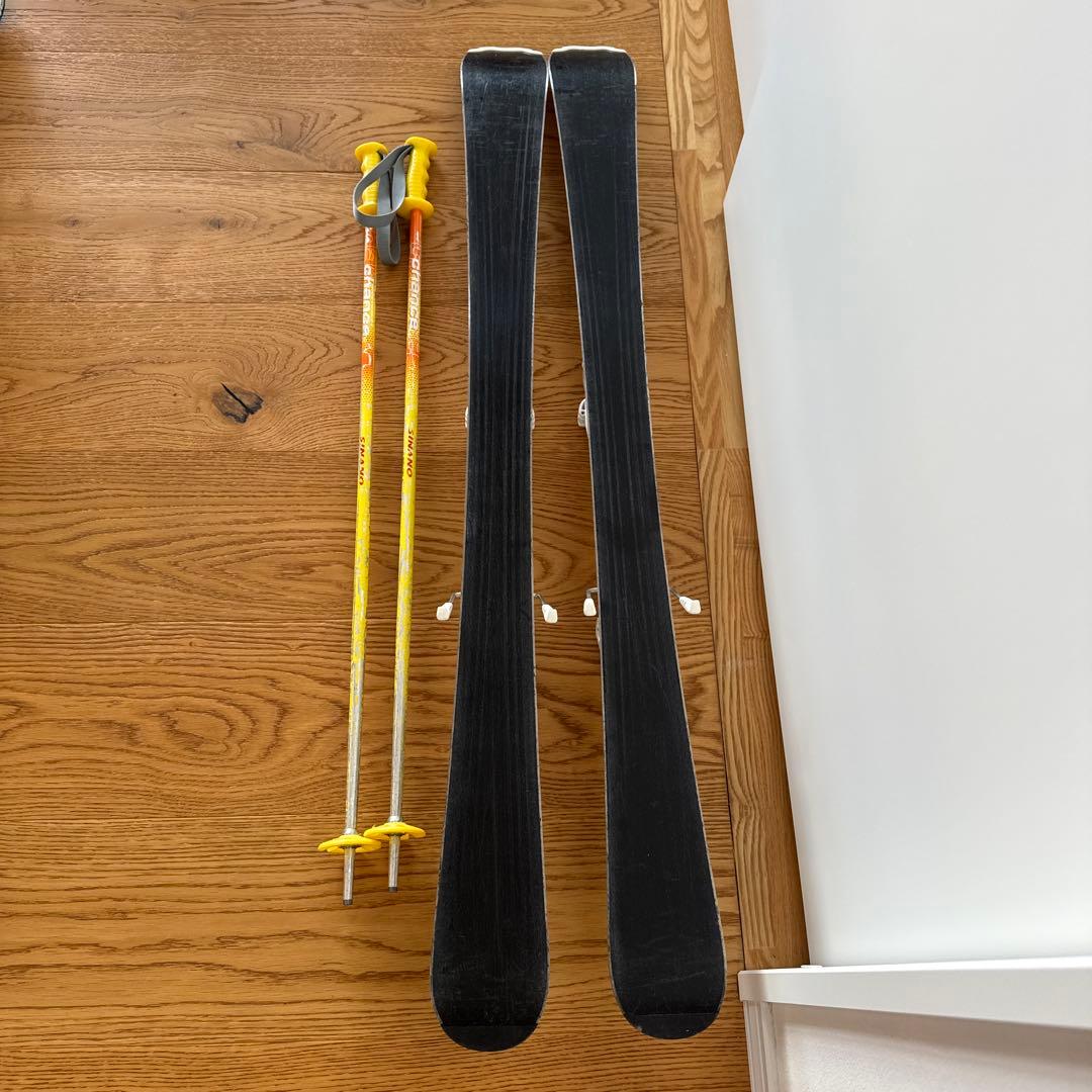 5日までの限定価格！ジュニアスキー3点セット 板117cm ブーツ21.5cm