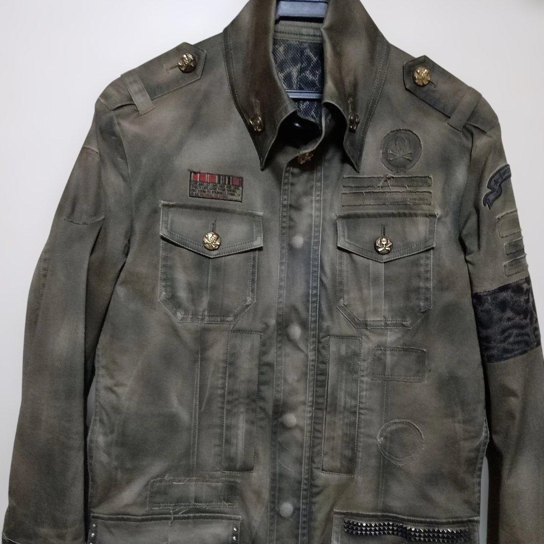 Roen hyde着用 ミリタリージャケット カーキ系 44