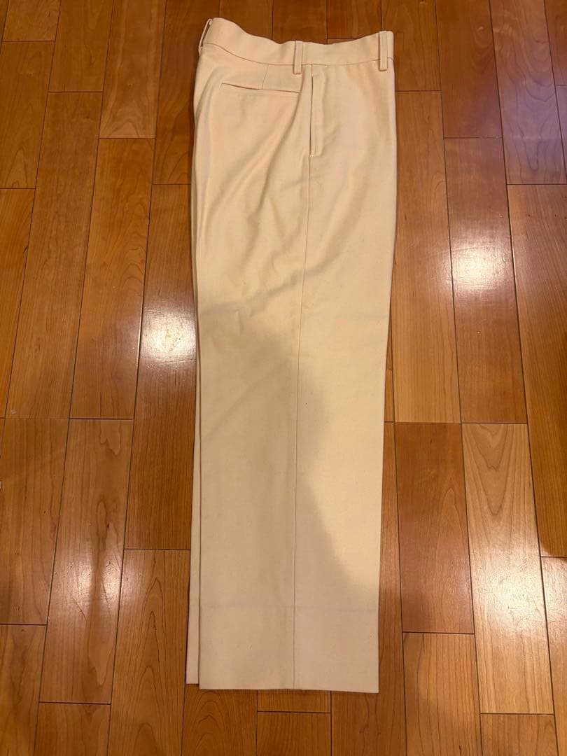 At Last&Co ウールトラウザーオフホワイトW34