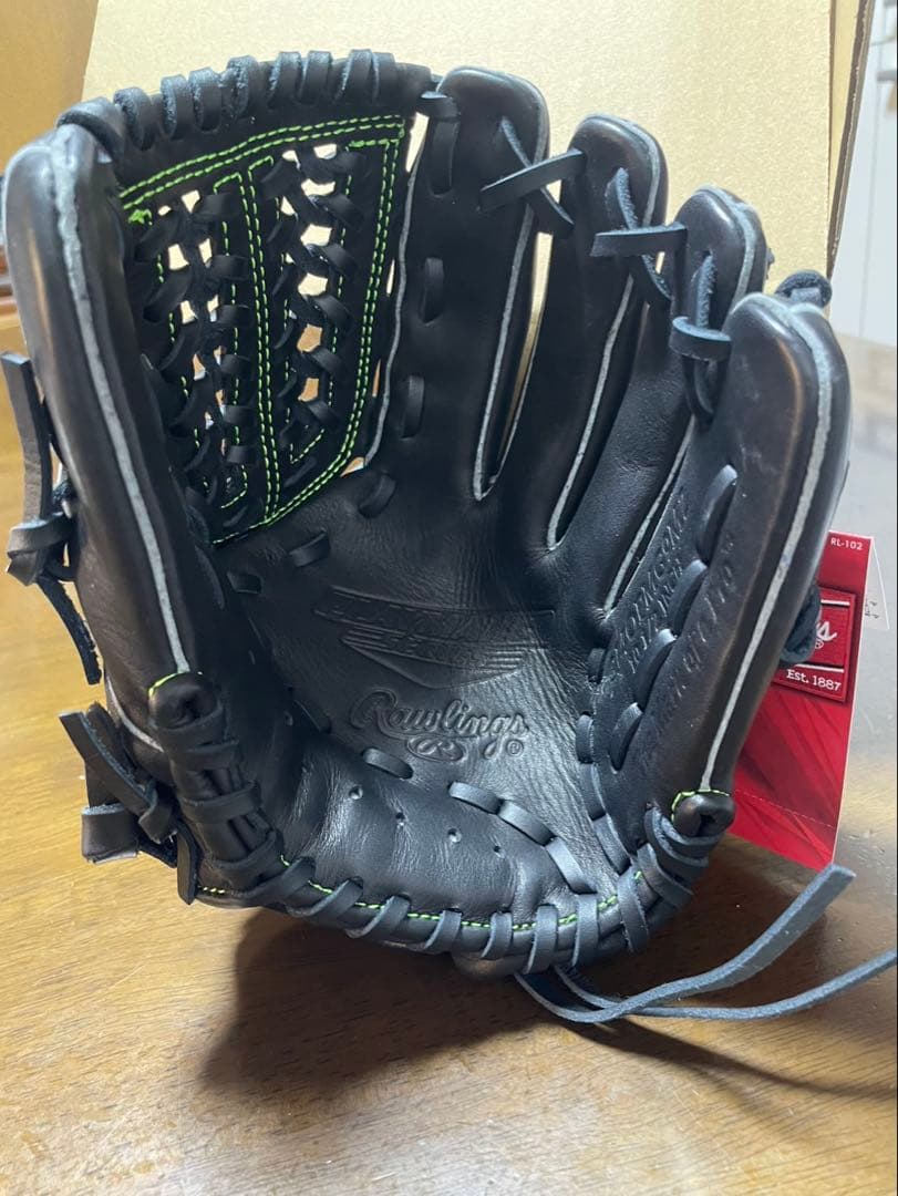 Rawlings 軟式グローブ 黒/緑