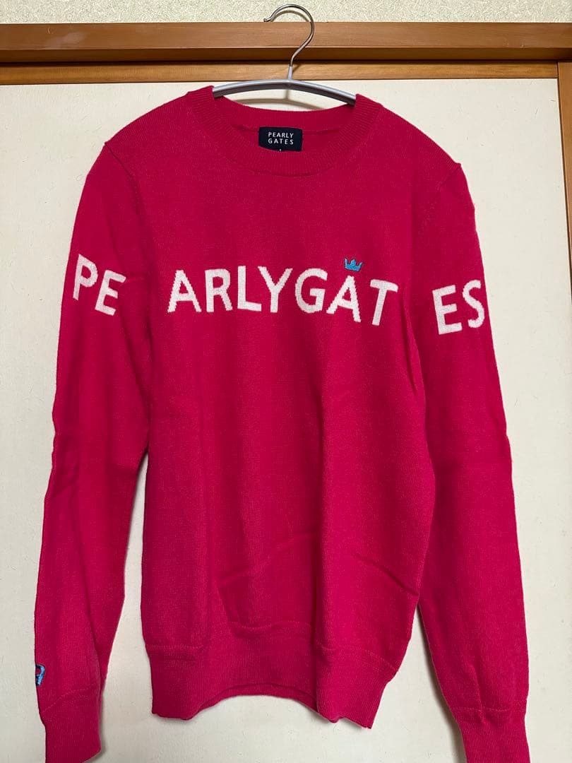 PEARLY GATES ニット　ピンク１