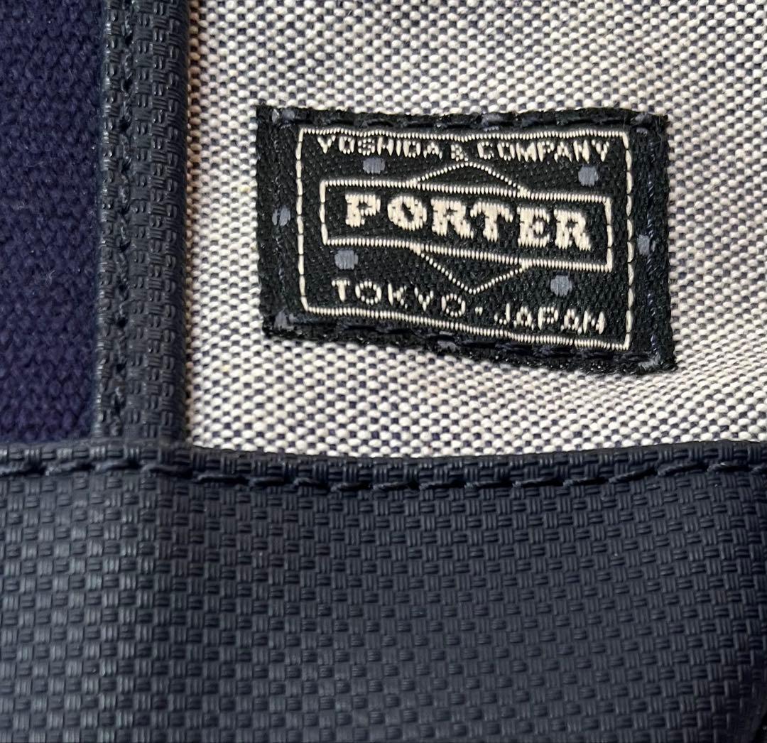 超美品　PORTER ガール ボーイフレンドトート ポーチ ネイビー ポーターS