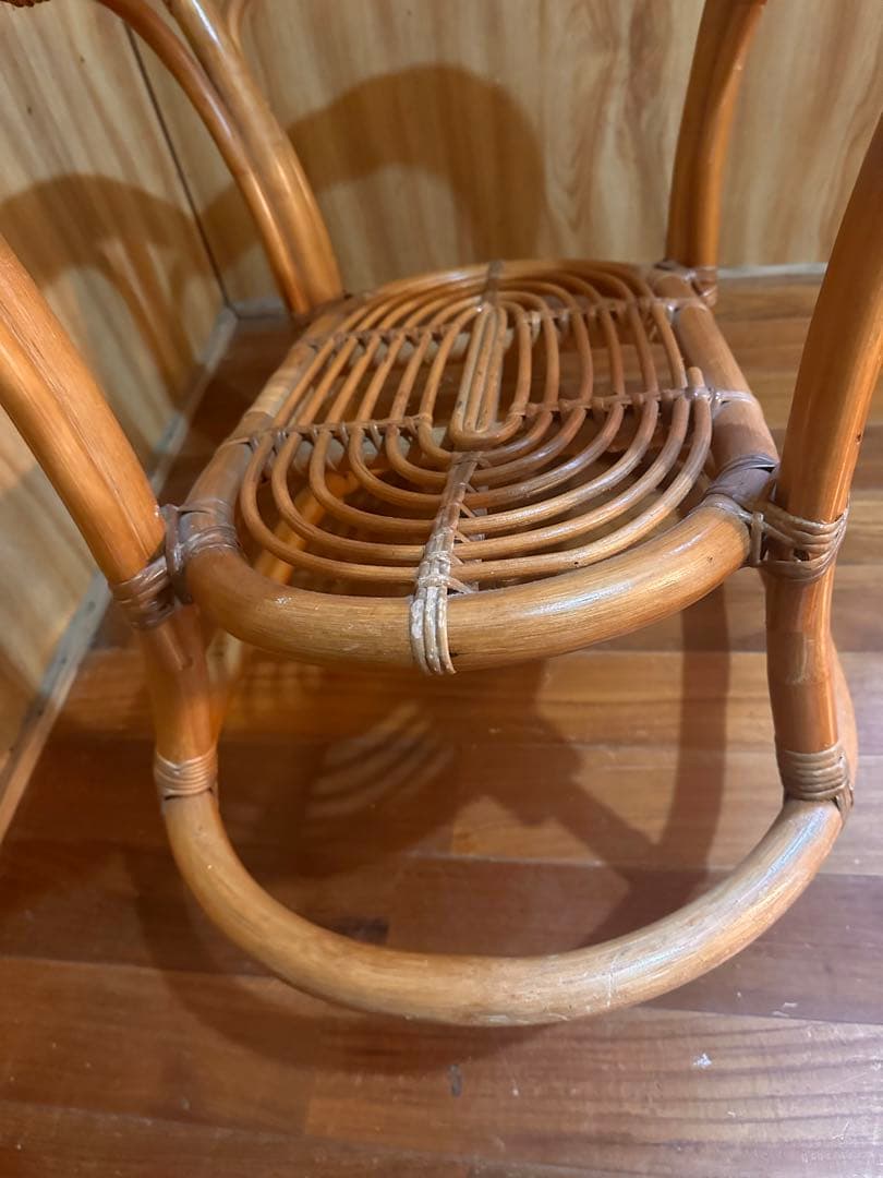 【送料込み】レトロテーブル ラタンテーブル 販売　アンティーク　ビンテージ