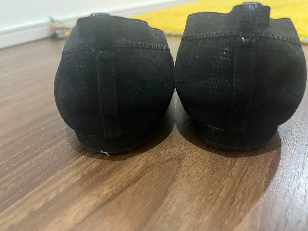 CHANEL ブラック フラットシューズ　37ハーフ