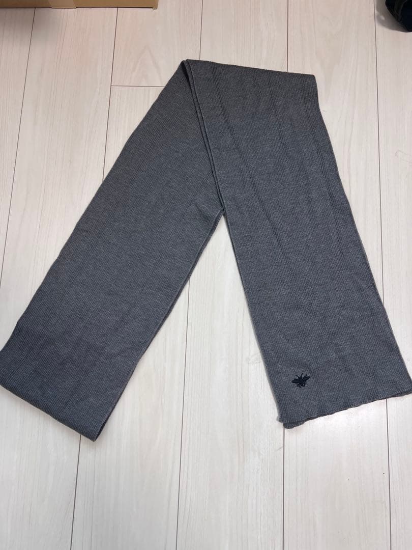 Dior Homme ロング マフラー　グレー ストール　ディオールオム