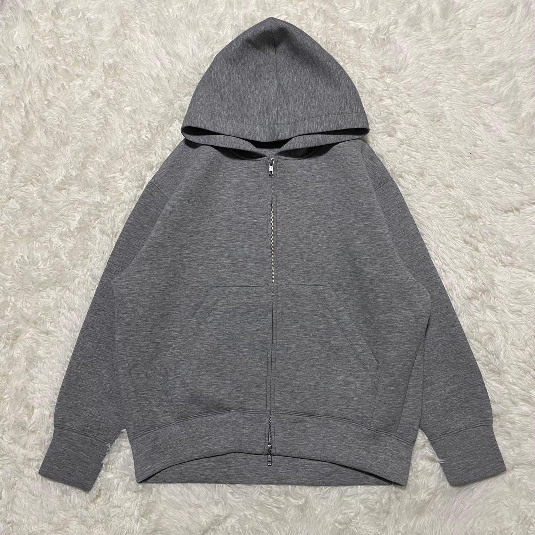 美品　スローブイエナ　ボリュームジップアップフーディ　ダンボールニット　2024