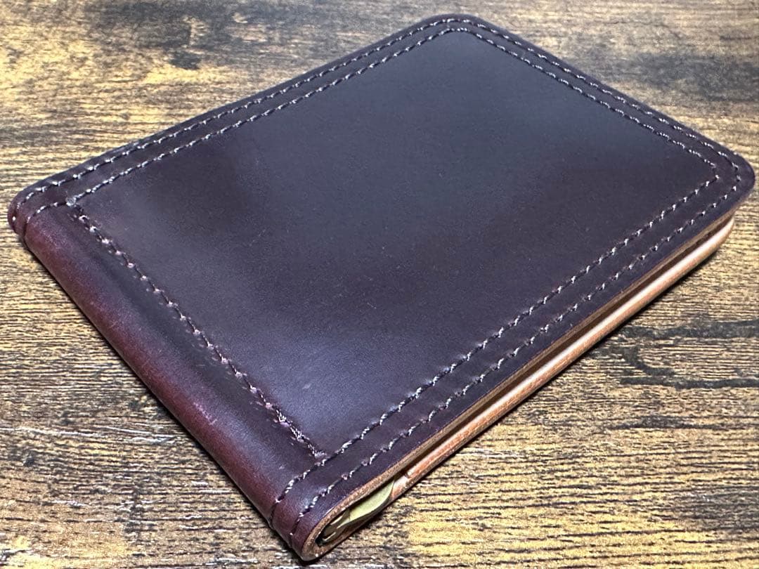 VASCO CLASSIC コードバン　ダークブラウン マネークリップ