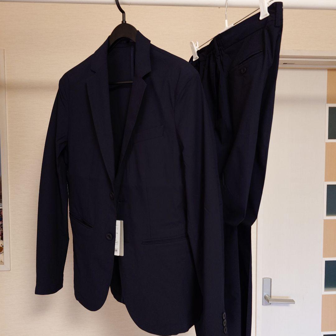 【ABAHOUSE GRAY】薄手/新品・上下セットアップ　44サイズ　ネイビー