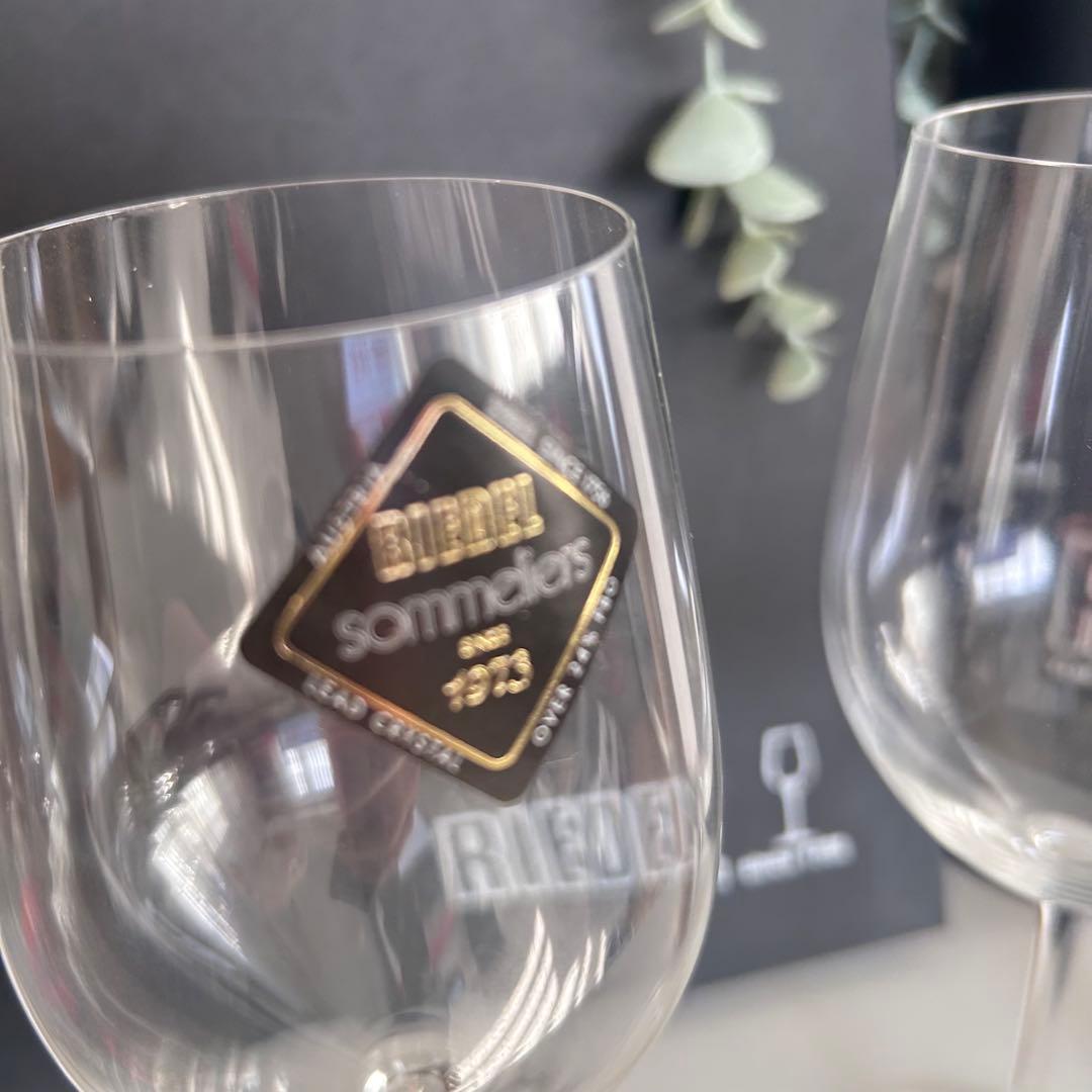 新品✨最高級　リーデルソムリエ ハンドメイド　 ワイングラス2脚　定70400