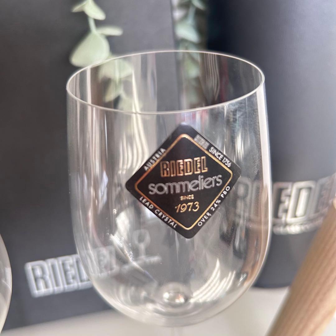 新品✨最高級　リーデルソムリエ ハンドメイド　 ワイングラス2脚　定70400