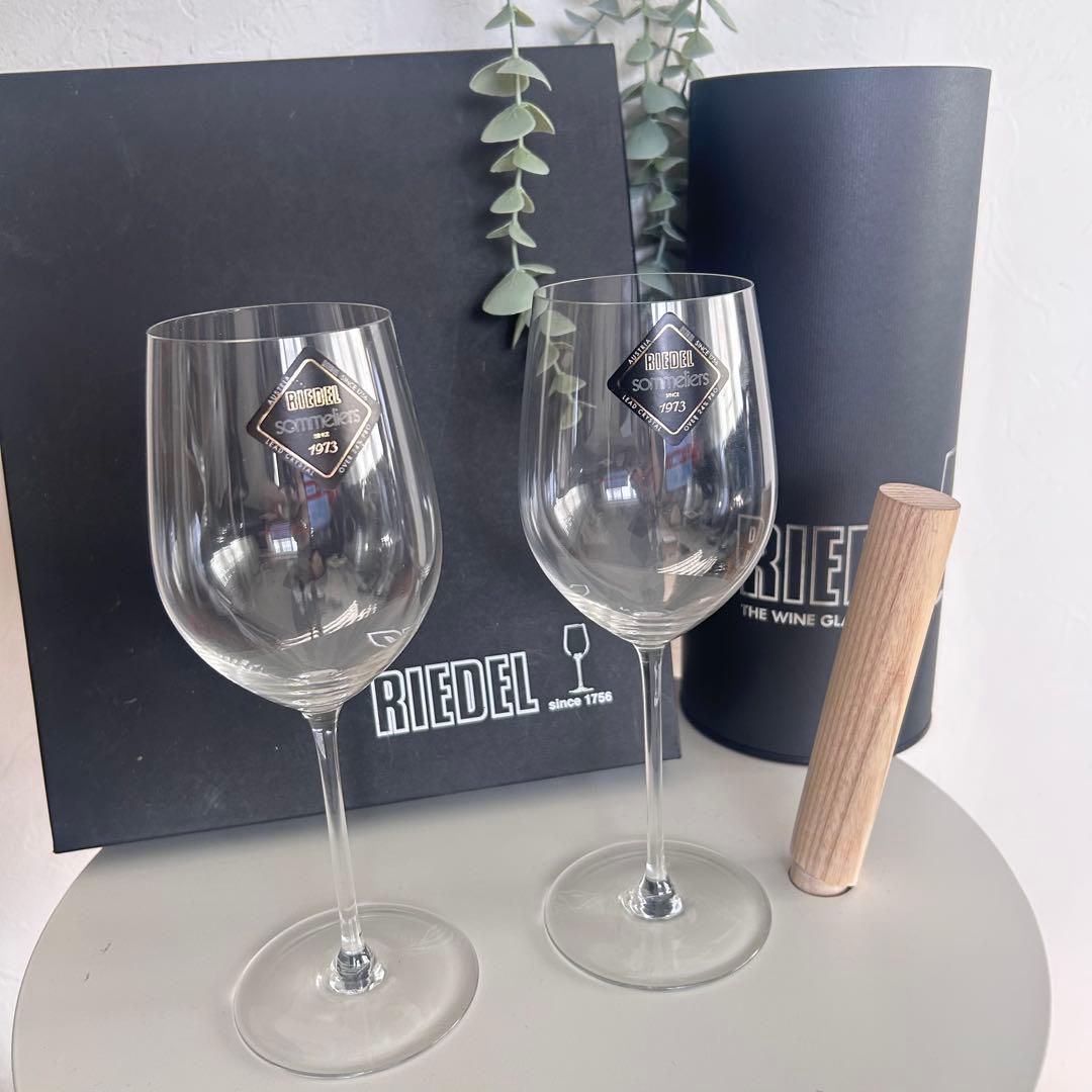 新品✨最高級　リーデルソムリエ ハンドメイド　 ワイングラス2脚　定70400