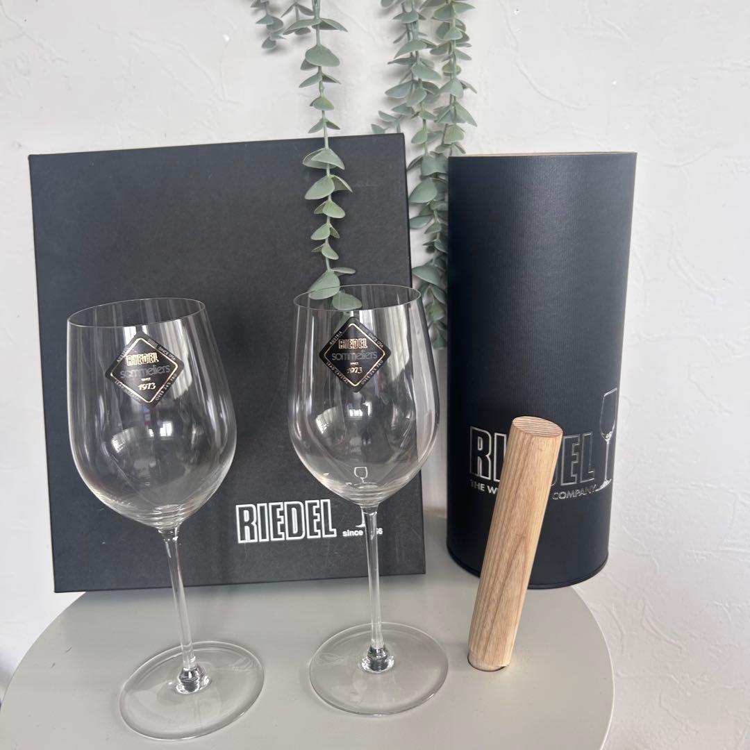 新品✨最高級　リーデルソムリエ ハンドメイド　 ワイングラス2脚　定70400