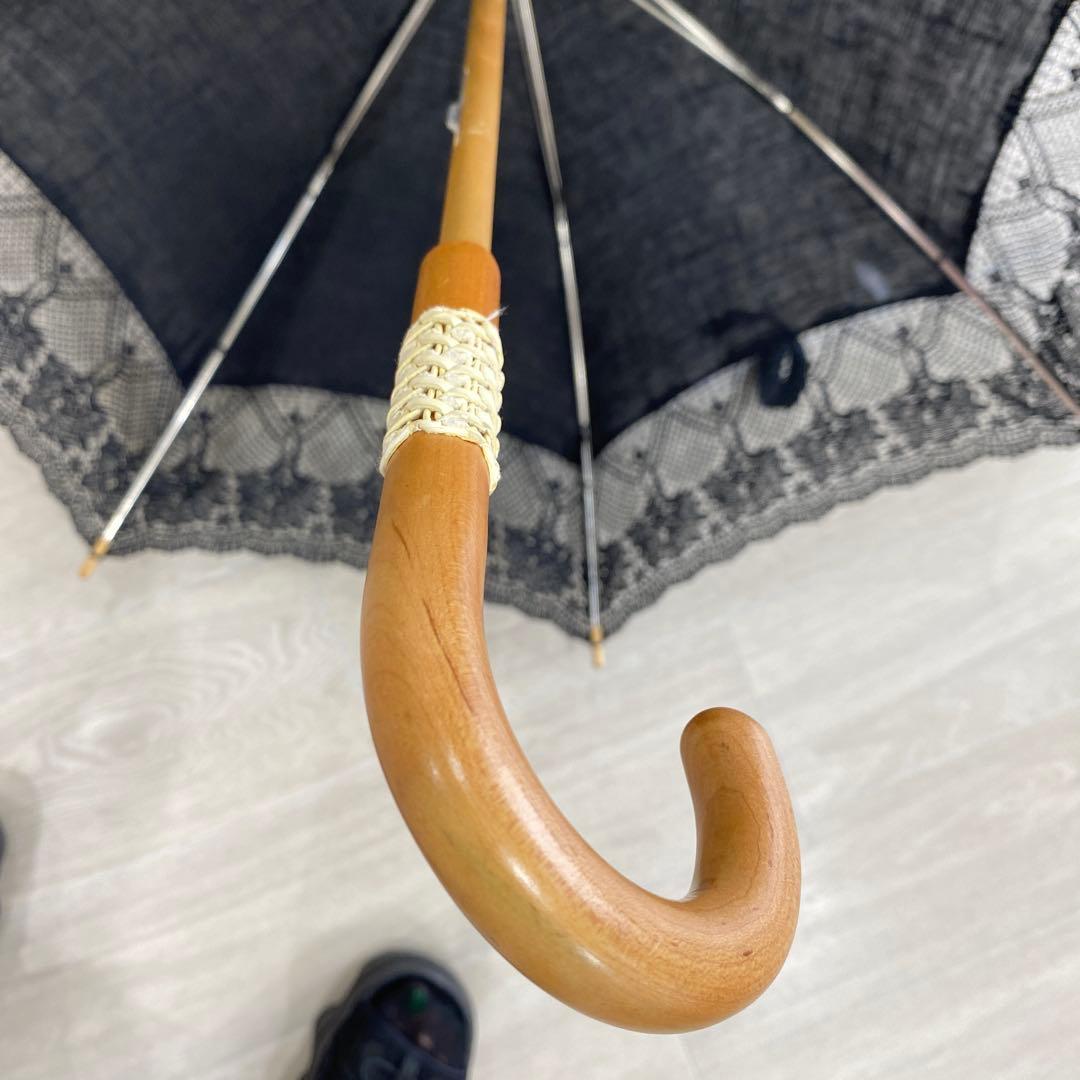 リネンレース日傘　　　未使用