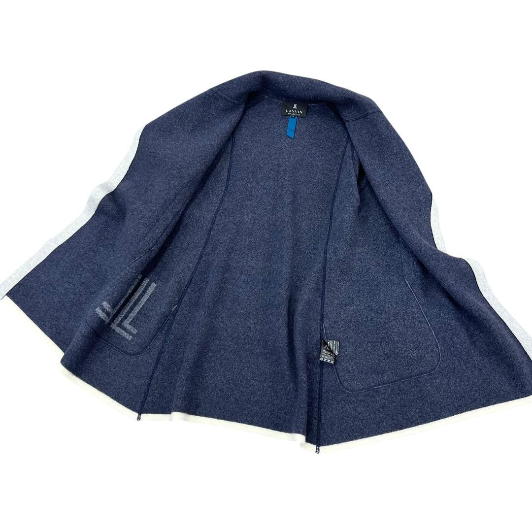 LANVIN COLLECTION ランバン ウールコート 羽織り ライトグレー