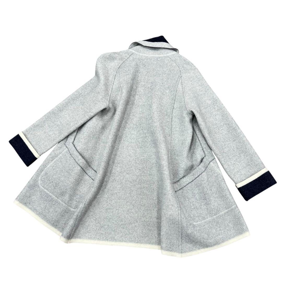LANVIN COLLECTION ランバン ウールコート 羽織り ライトグレー