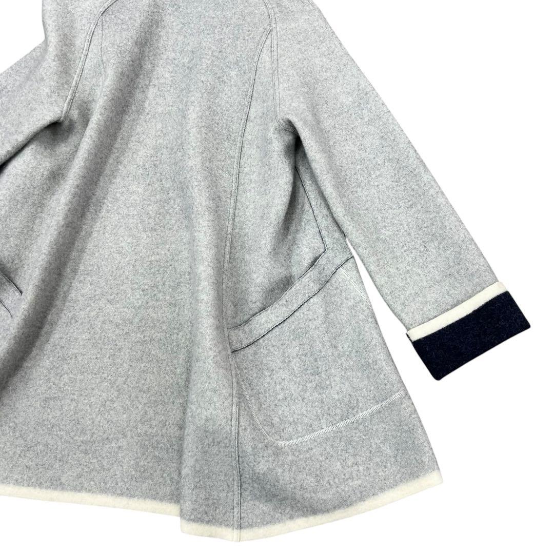 LANVIN COLLECTION ランバン ウールコート 羽織り ライトグレー