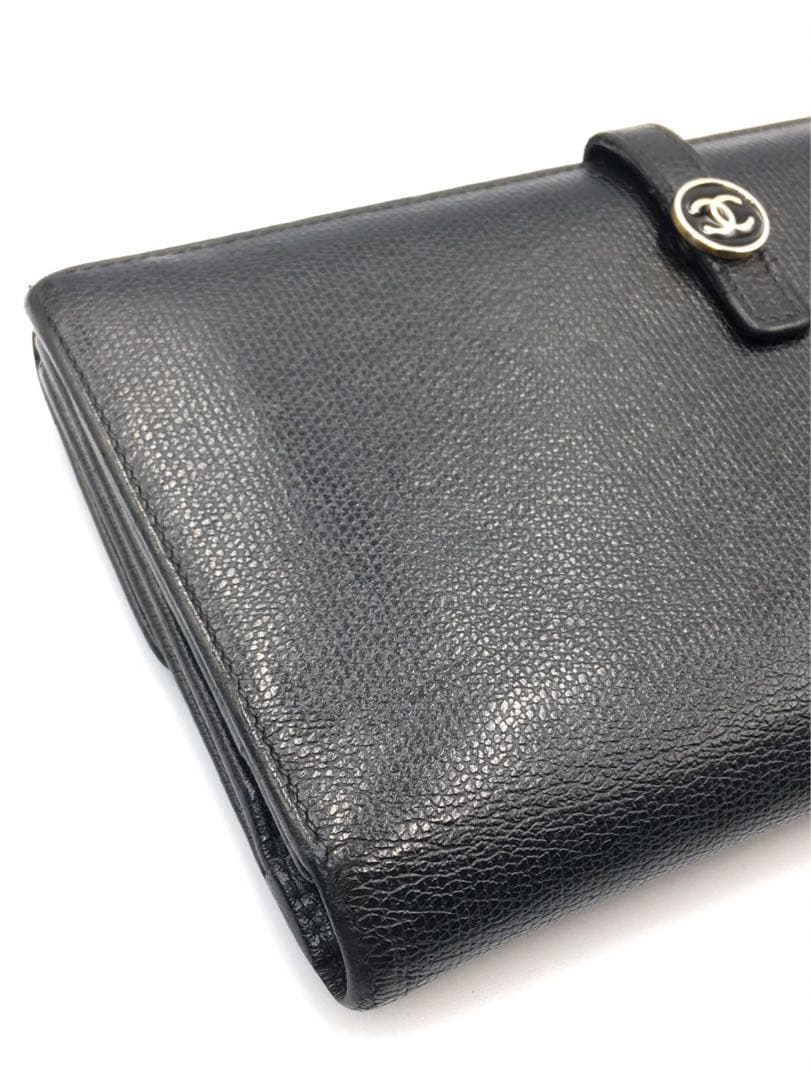 シャネル　ココボタン　長財布