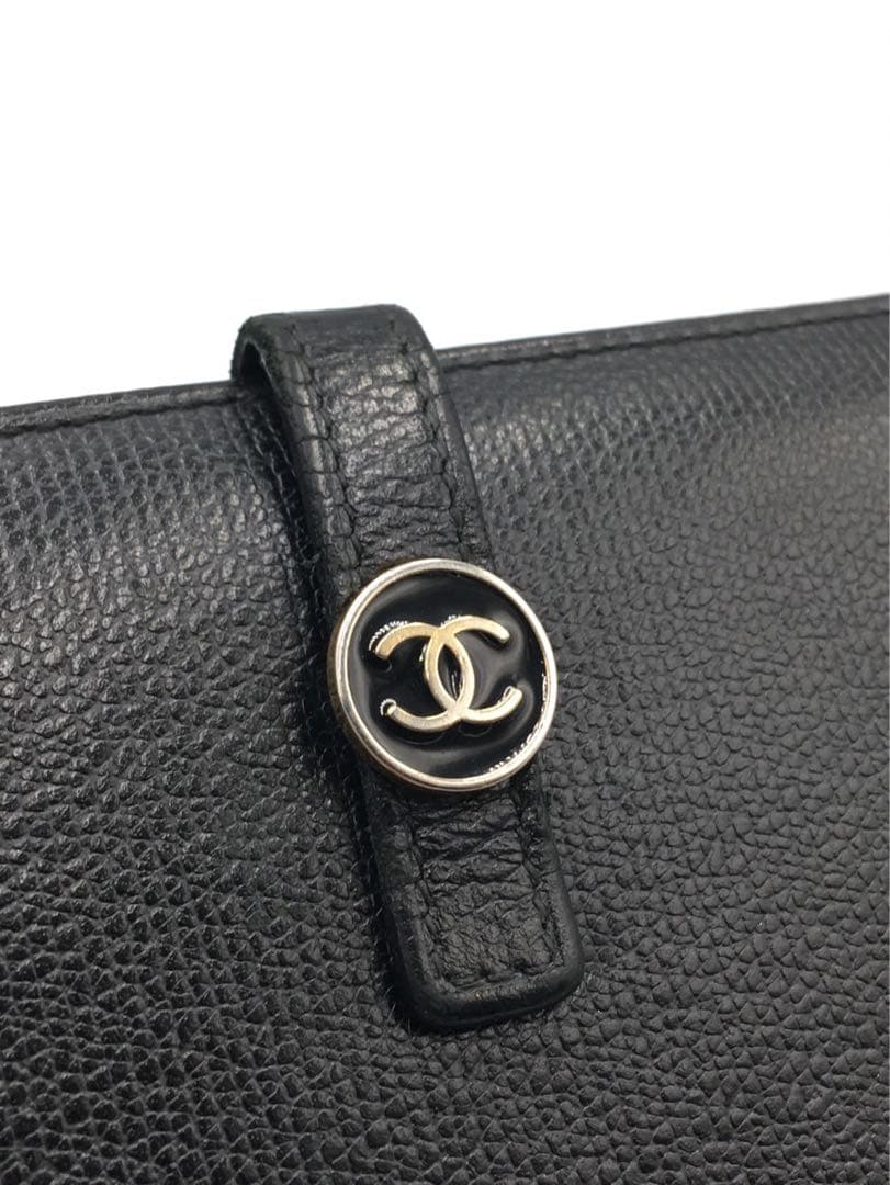 シャネル　ココボタン　長財布